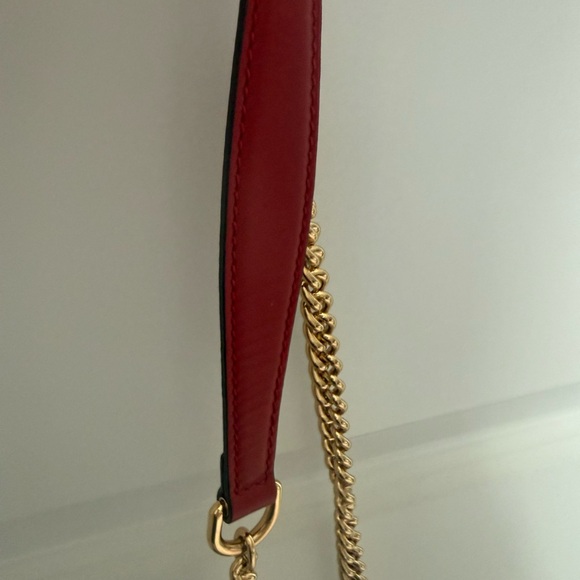 Gucci Floral Crossbody Bag - Blue and Green with Gold Chain - Picture 3 of 11